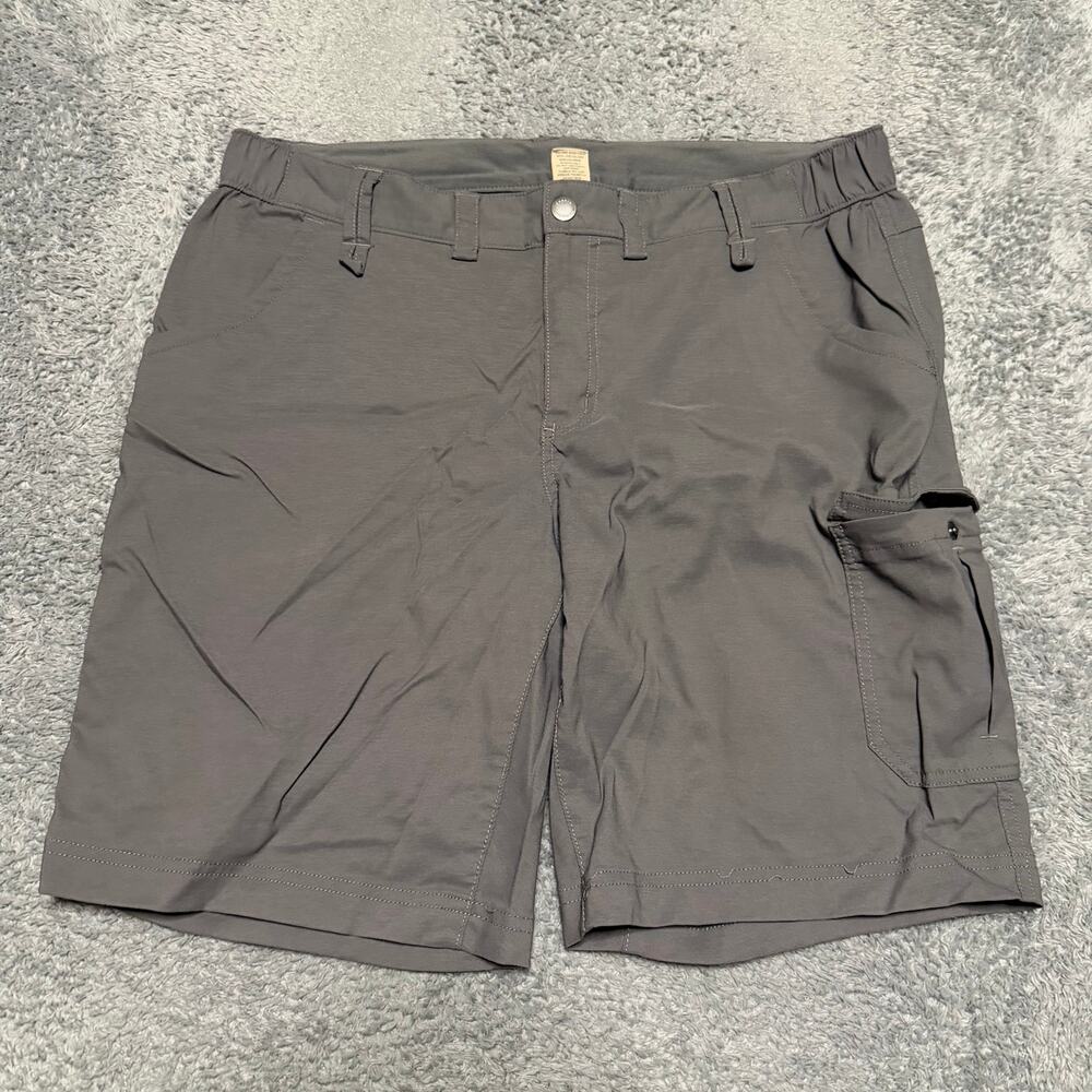 Duluth Trading Shorts Womens 16 Gray DuluthFlex Dry on the Fly 10" Nylon